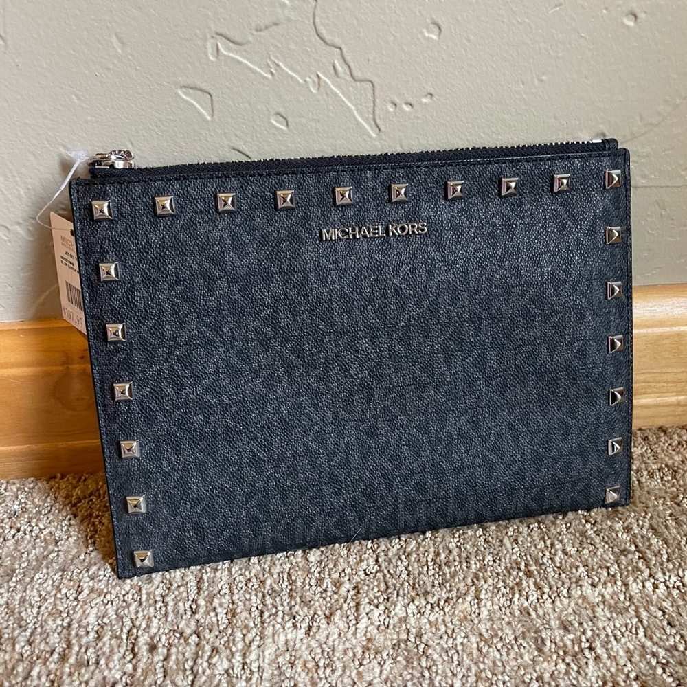 Micheal Kors studded wrist wallet